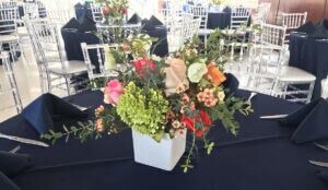 Navy with Bright Floral