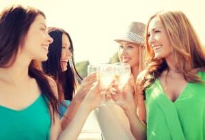 Summer,Holidays,,Vacation,And,Celebration,Concept,-,Smiling,Girls,With