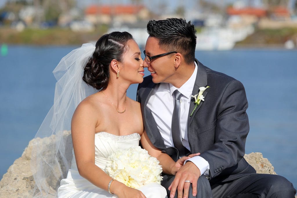 Loving,Bride,And,Groom,At,Their,Wedding